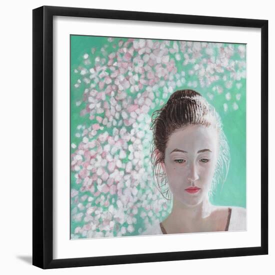 Portrait of a Girl Blossoming, 2015-Helen White-Framed Giclee Print