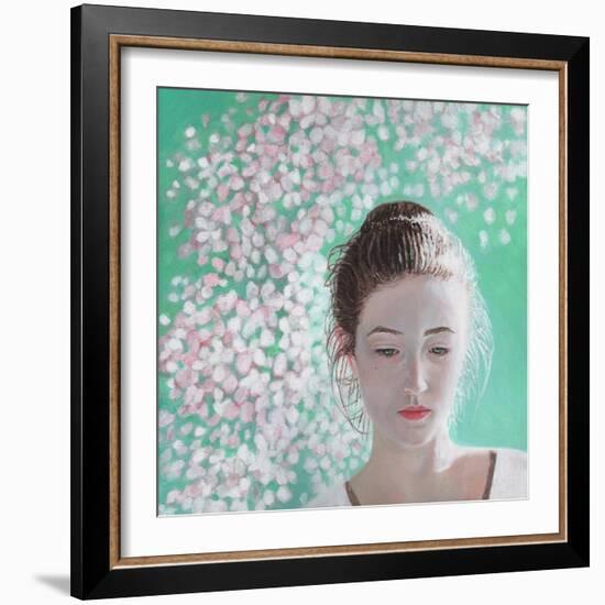 Portrait of a Girl Blossoming, 2015-Helen White-Framed Giclee Print