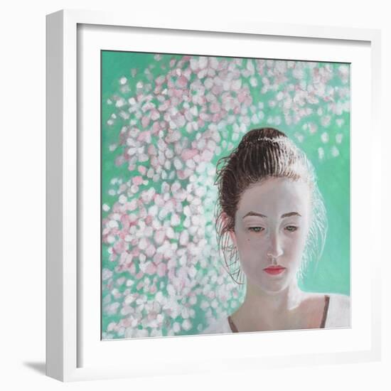 Portrait of a Girl Blossoming, 2015-Helen White-Framed Giclee Print