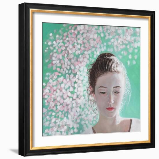 Portrait of a Girl Blossoming, 2015-Helen White-Framed Giclee Print