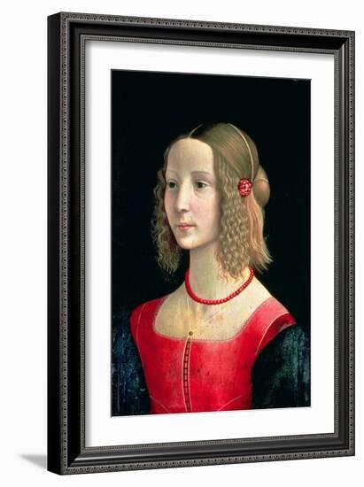 Portrait of a Girl, circa 1490-Domenico Ghirlandaio-Framed Giclee Print