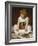 Portrait of a Girl seated on a Rug-Frederick Leighton-Framed Giclee Print