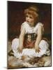 Portrait of a Girl seated on a Rug-Frederick Leighton-Mounted Giclee Print