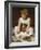 Portrait of a Girl seated on a Rug-Frederick Leighton-Framed Giclee Print