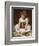 Portrait of a Girl seated on a Rug-Frederick Leighton-Framed Giclee Print