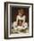 Portrait of a Girl seated on a Rug-Frederick Leighton-Framed Giclee Print