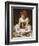 Portrait of a Girl seated on a Rug-Frederick Leighton-Framed Giclee Print