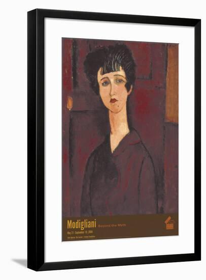 Portrait of a Girl-Amedeo Modigliani-Framed Art Print