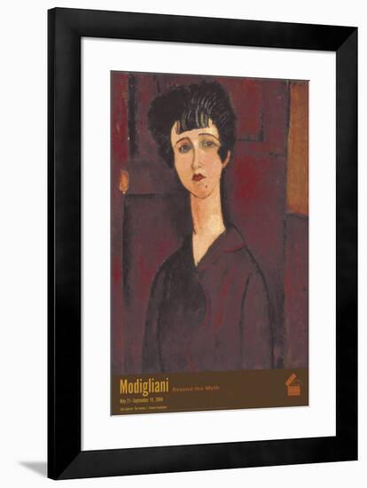 Portrait of a Girl-Amedeo Modigliani-Framed Art Print