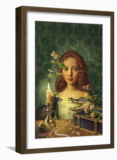 Portrait of a Girl-Dan Craig-Framed Giclee Print