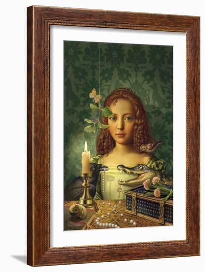 Portrait of a Girl-Dan Craig-Framed Giclee Print