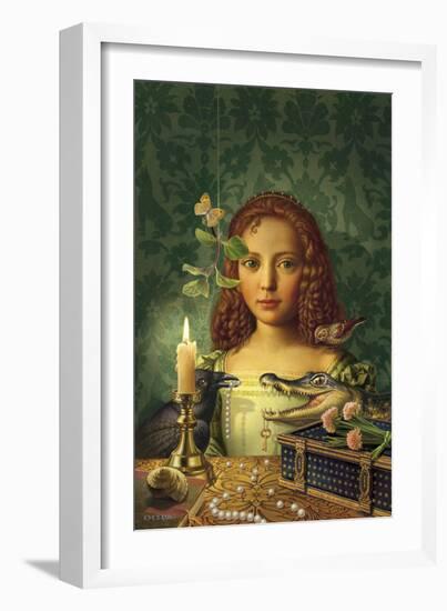 Portrait of a Girl-Dan Craig-Framed Giclee Print