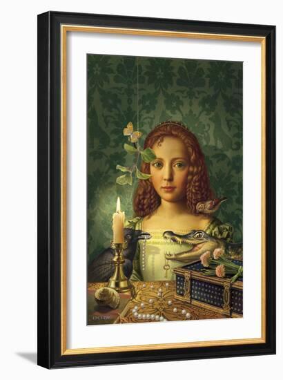 Portrait of a Girl-Dan Craig-Framed Giclee Print