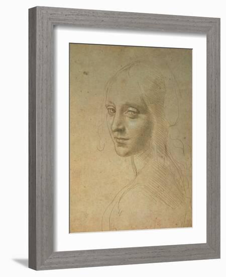 Portrait of a Girl-Leonardo da Vinci-Framed Giclee Print