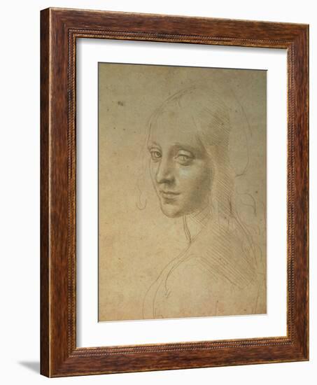 Portrait of a Girl-Leonardo da Vinci-Framed Giclee Print