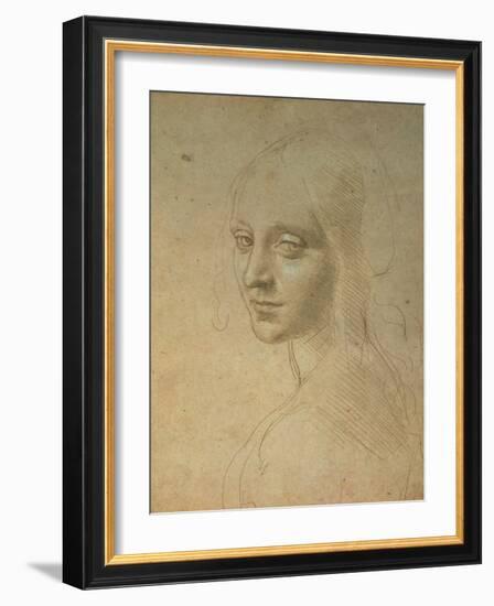 Portrait of a Girl-Leonardo da Vinci-Framed Giclee Print