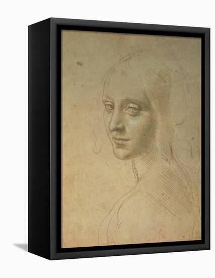 Portrait of a Girl-Leonardo da Vinci-Framed Premier Image Canvas