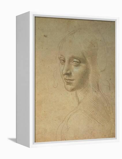 Portrait of a Girl-Leonardo da Vinci-Framed Premier Image Canvas