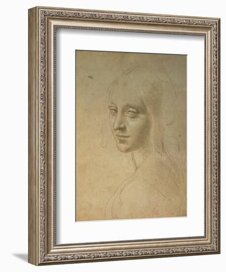 Portrait of a Girl-Leonardo da Vinci-Framed Giclee Print