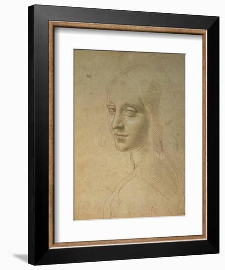 Portrait of a Girl-Leonardo da Vinci-Framed Giclee Print