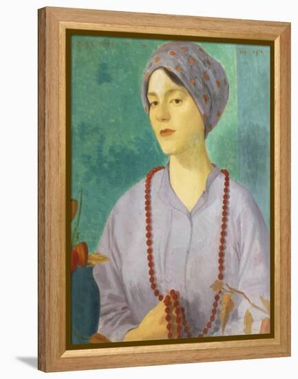 Portrait of a Girl-Mark Gertler-Framed Premier Image Canvas