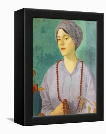 Portrait of a Girl-Mark Gertler-Framed Premier Image Canvas