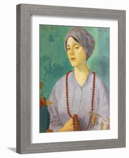 Portrait of a Girl-Mark Gertler-Framed Giclee Print