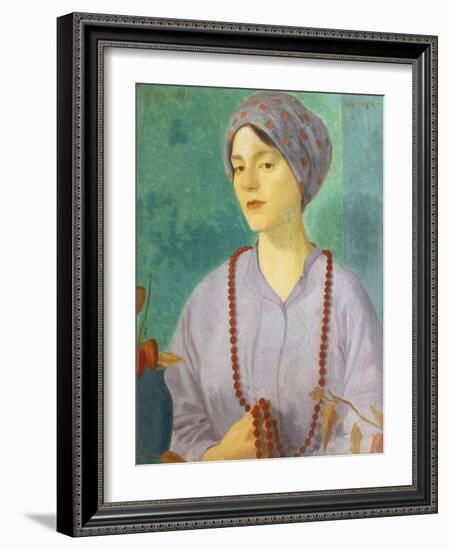 Portrait of a Girl-Mark Gertler-Framed Giclee Print