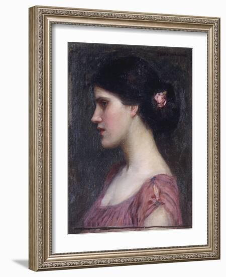 Portrait of a Girl-John William Waterhouse-Framed Giclee Print