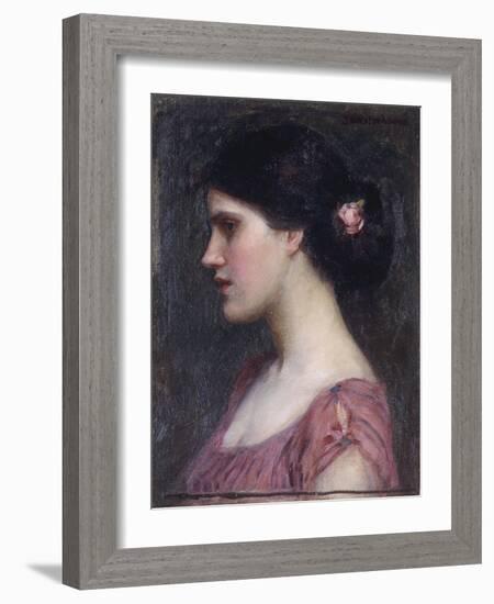 Portrait of a Girl-John William Waterhouse-Framed Giclee Print