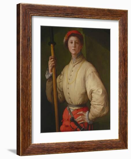 Portrait of a Halberdier (Francesco Guardi), 1528-1530-Pontormo-Framed Giclee Print