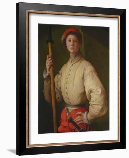 Portrait of a Halberdier (Francesco Guardi), 1528-1530-Pontormo-Framed Giclee Print