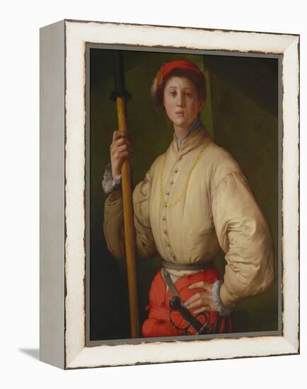 Portrait of a Halberdier (Francesco Guardi), 1528-1530-Pontormo-Framed Premier Image Canvas