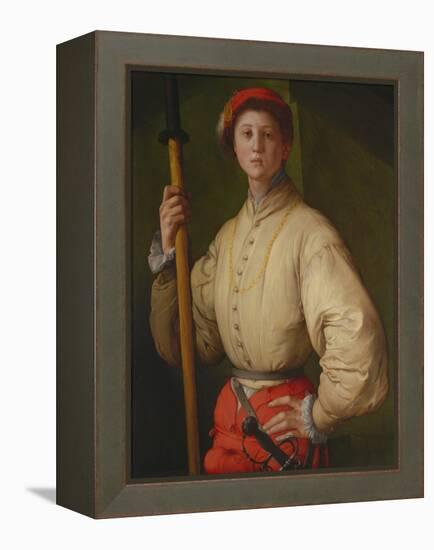 Portrait of a Halberdier (Francesco Guardi), 1528-1530-Pontormo-Framed Premier Image Canvas