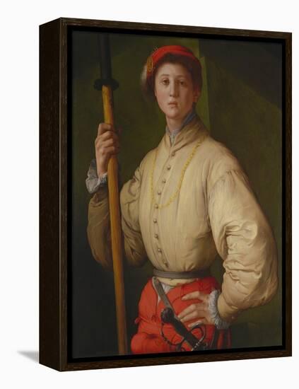 Portrait of a Halberdier (Francesco Guardi), 1528-1530-Pontormo-Framed Premier Image Canvas