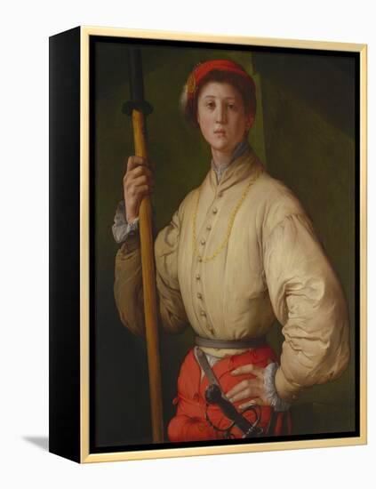 Portrait of a Halberdier (Francesco Guardi), 1528-1530-Pontormo-Framed Premier Image Canvas