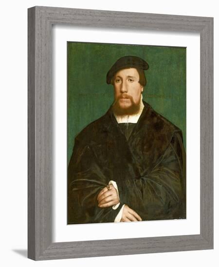 Portrait of a Hanseatic Merchant, 1538-Hans Holbein the Younger-Framed Giclee Print