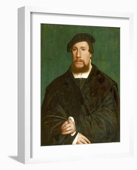 Portrait of a Hanseatic Merchant, 1538-Hans Holbein the Younger-Framed Giclee Print