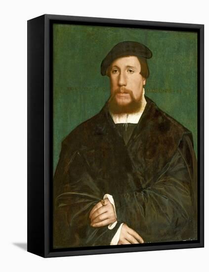 Portrait of a Hanseatic Merchant, 1538-Hans Holbein the Younger-Framed Premier Image Canvas