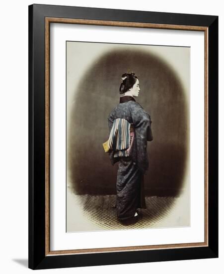 Portrait of a Japanese Woman-Felice Beato-Framed Photographic Print