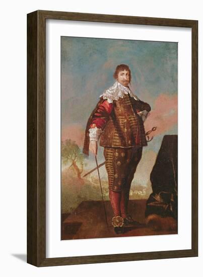 Portrait of a King (Potentially Constantine Iv) (Oil on Canvas)-Daniel Mytens-Framed Giclee Print