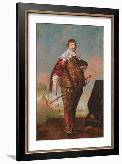 Portrait of a King (Potentially Constantine Iv) (Oil on Canvas)-Daniel Mytens-Framed Giclee Print