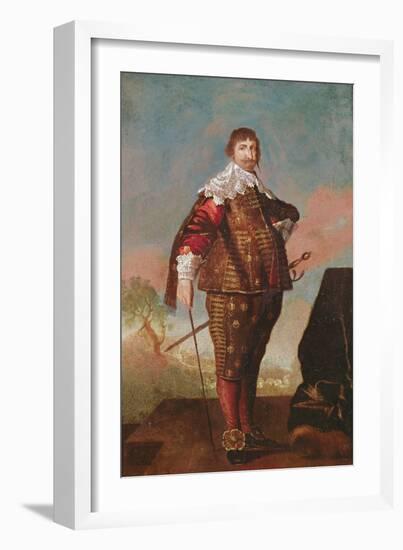 Portrait of a King (Potentially Constantine Iv) (Oil on Canvas)-Daniel Mytens-Framed Giclee Print