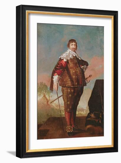 Portrait of a King (Potentially Constantine Iv) (Oil on Canvas)-Daniel Mytens-Framed Giclee Print