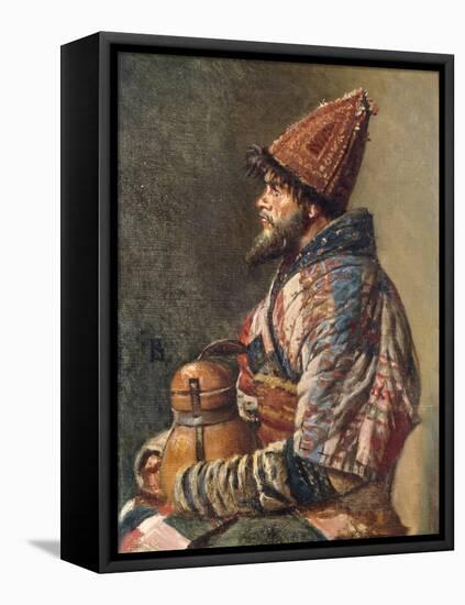 Portrait of a Kirgiz Man-Vasilij Vereshchagin-Framed Premier Image Canvas