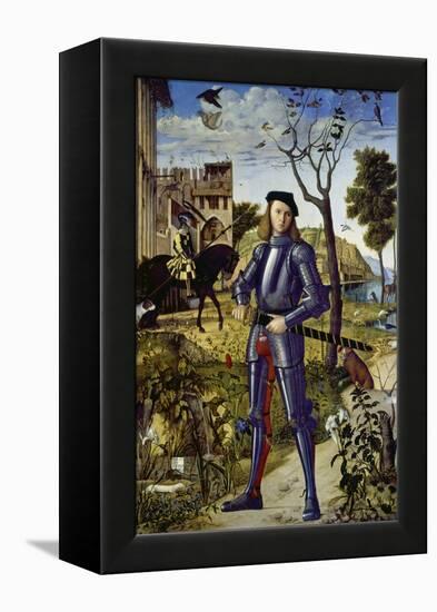 Portrait of a Knight, 1510-Vittore Carpaccio-Framed Premier Image Canvas