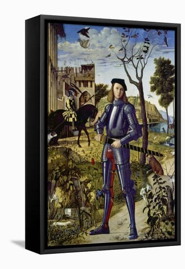 Portrait of a Knight, 1510-Vittore Carpaccio-Framed Premier Image Canvas