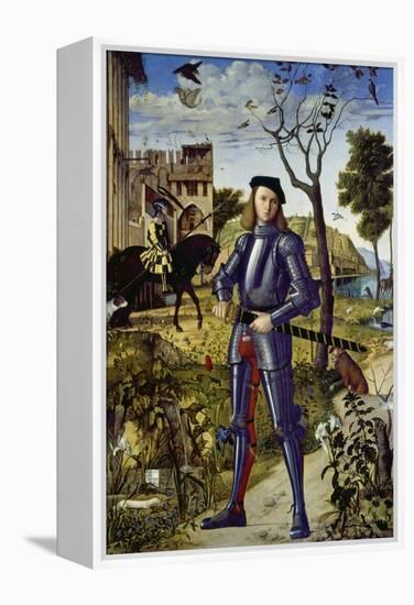 Portrait of a Knight, 1510-Vittore Carpaccio-Framed Premier Image Canvas