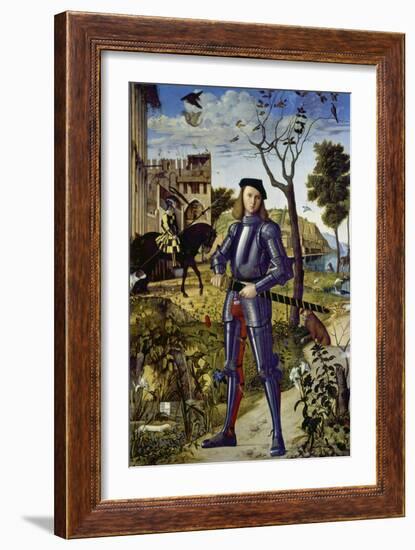 Portrait of a Knight, 1510-Vittore Carpaccio-Framed Giclee Print