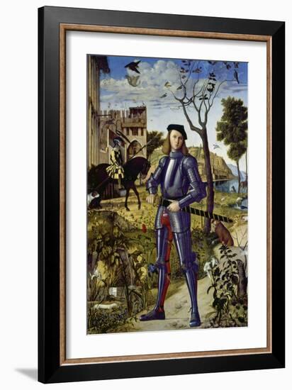 Portrait of a Knight, 1510-Vittore Carpaccio-Framed Giclee Print